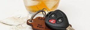 Car keys and alcoholic drink